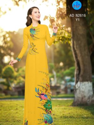 Vải áo dài chim và lá mới ra AD N2616 25 1566534232 343 Vai ao dai chim va la moi ra AD N2616