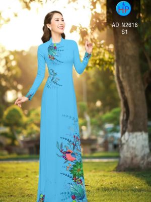 Vải áo dài chim và lá mới ra AD N2616 27 1566534232 441 Vai ao dai chim va la moi ra AD N2616
