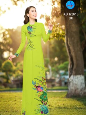 Vải áo dài chim và lá mới ra AD N2616 36 1566534232 45 Vai ao dai chim va la moi ra AD N2616