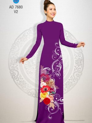 Vải áo dài Hoa in 3D kiểu mới AD 7680 34 1566632779 148 Vai ao dai Hoa in 3D kieu moi AD 7680