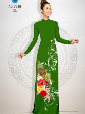 Vải áo dài Hoa in 3D kiểu mới AD 7680 27 1566632779 332 Vai ao dai Hoa in 3D kieu moi AD 7680