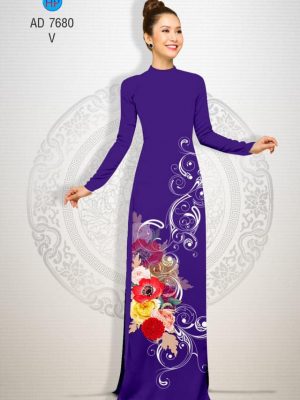 Vải áo dài Hoa in 3D kiểu mới AD 7680 32 1566632779 371 Vai ao dai Hoa in 3D kieu moi AD 7680