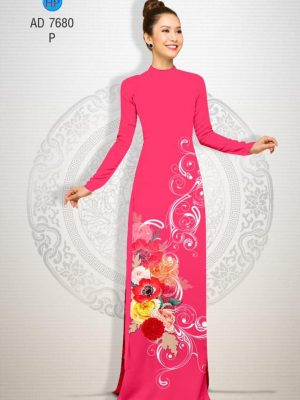 Vải áo dài Hoa in 3D kiểu mới AD 7680 23 1566632779 399 Vai ao dai Hoa in 3D kieu moi AD 7680