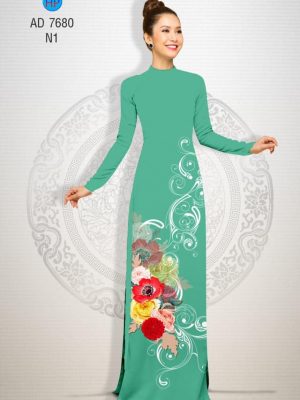Vải áo dài Hoa in 3D kiểu mới AD 7680 25 1566632779 476 Vai ao dai Hoa in 3D kieu moi AD 7680
