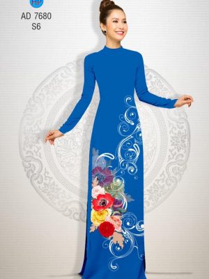 Vải áo dài Hoa in 3D kiểu mới AD 7680 33 1566632779 561 Vai ao dai Hoa in 3D kieu moi AD 7680