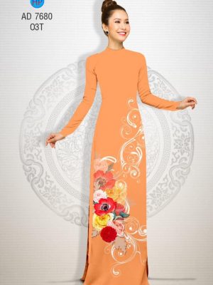 Vải áo dài Hoa in 3D kiểu mới AD 7680 24 1566632779 590 Vai ao dai Hoa in 3D kieu moi AD 7680