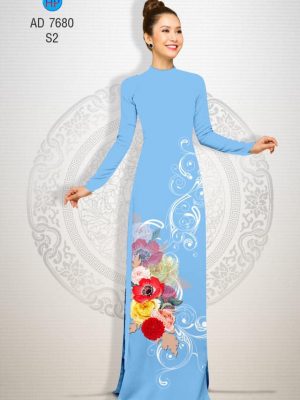 Vải áo dài Hoa in 3D kiểu mới AD 7680 35 1566632779 850 Vai ao dai Hoa in 3D kieu moi AD 7680