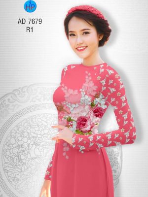 Vải áo dài Hoa hồng thiết kế 2019 AD 7679 30 1566632870 13 Vai ao dai Hoa hong thiet ke 2019 AD 7679