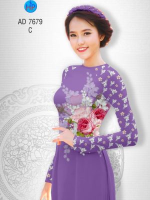 Vải áo dài Hoa hồng thiết kế 2019 AD 7679 22 1566632870 538 Vai ao dai Hoa hong thiet ke 2019 AD 7679