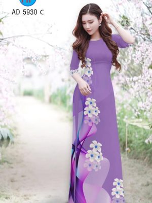 Vải áo dài Hoa Sứ thiết kế 2019 AD 5930 30 1566809973 261 Vai ao dai Hoa Su thiet ke 2019 AD 5930