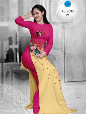Vải áo dài Chim và hoa Mẫu Đơn mới ra AD 7683 35 1566816481 562 Vai ao dai Chim va hoa Mau Don moi ra