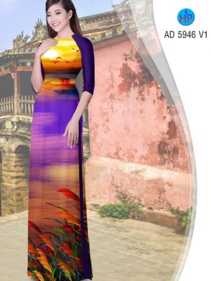 Vải áo dài Hoàng hôn kiểu mới AD 5946 21 1566817473 363 Vai ao dai Hoang hon kieu moi AD 5946