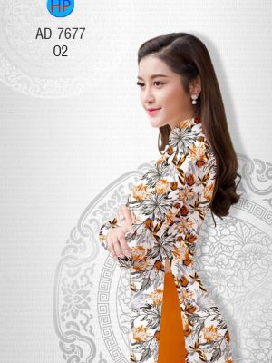 Vải áo dài Hoa đều kiểu mới AD 7677 28 1566817784 256 Vai ao dai Hoa deu kieu moi AD 7677