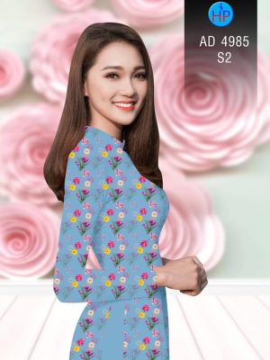 Vải áo dài Hoa đều kiểu mới AD 4985 19 Vai ao dai Hoa deu kieu moi AD 4985