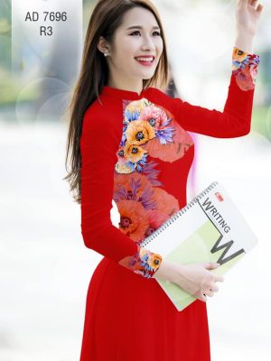 1567529882 81 Vai ao dai Hoa Poppy thiet ke 2019 AD 7696