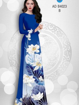 Vải áo dài Sen trắng thanh cao thiết kế 2019 AD B4023 28 1567530014 148 Vai ao dai Sen trang thanh cao thiet ke 2019