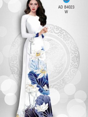 Vải áo dài Sen trắng thanh cao thiết kế 2019 AD B4023 32 1567530015 122 Vai ao dai Sen trang thanh cao thiet ke 2019