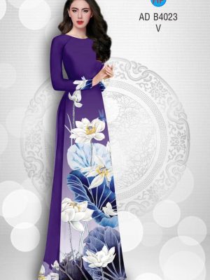 Vải áo dài Sen trắng thanh cao thiết kế 2019 AD B4023 34 1567530015 148 Vai ao dai Sen trang thanh cao thiet ke 2019
