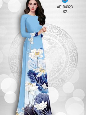Vải áo dài Sen trắng thanh cao thiết kế 2019 AD B4023 31 1567530015 246 Vai ao dai Sen trang thanh cao thiet ke 2019