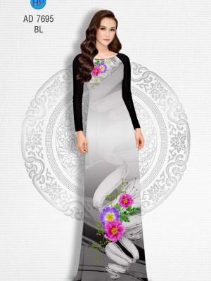 Vải áo dài Hoa in 3D mới ra AD 7695 25 1567530125 551 Vai ao dai Hoa in 3D moi ra AD 7695