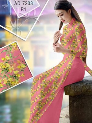 Vải áo dài Hoa vàng mấy độ mới ra AD 7203 21 1567530659 746 Vai ao dai Hoa vang may do moi ra AD