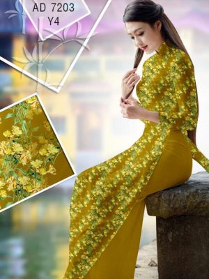 Vải áo dài Hoa vàng mấy độ mới ra AD 7203 29 1567530660 246 Vai ao dai Hoa vang may do moi ra AD