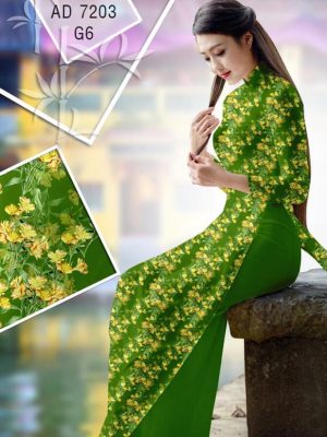 Vải áo dài Hoa vàng mấy độ mới ra AD 7203 32 1567530660 283 Vai ao dai Hoa vang may do moi ra AD