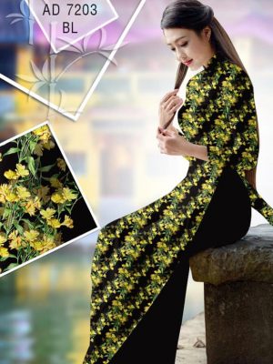 Vải áo dài Hoa vàng mấy độ mới ra AD 7203 34 1567530661 377 Vai ao dai Hoa vang may do moi ra AD
