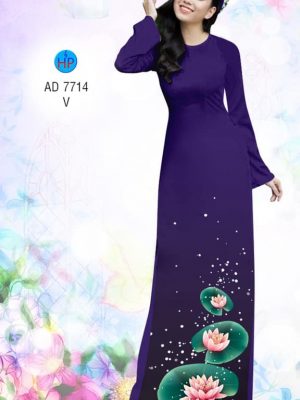 Vải áo dài Sen kiểu mới AD 7714 30 1567683195 456 Vai ao dai Sen kieu moi AD 7714