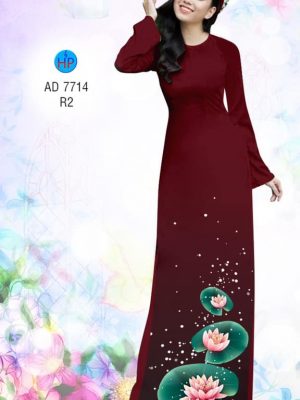 Vải áo dài Sen kiểu mới AD 7714 27 1567683195 876 Vai ao dai Sen kieu moi AD 7714