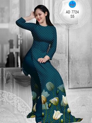 Vải áo dài Bi và hoa tulip mới ra AD 7724 33 1568024408 642 Vai ao dai Bi va hoa tulip moi ra AD
