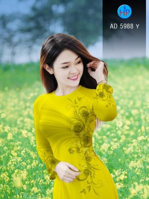Vải áo dài Hoa hồng thiết kế 2019 AD 5988 33 1568024716 22 Vai ao dai Hoa hong thiet ke 2019 AD 5988
