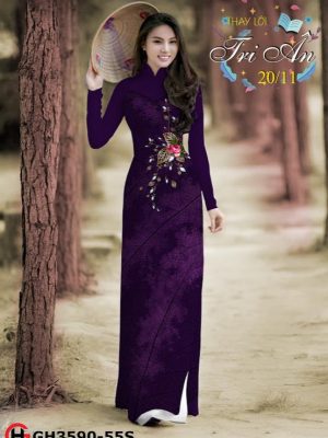 Vải áo dài hoa hồng kiểu mới AD GH3590 27 1568094265 113 Vai ao dai hoa hong kieu moi AD GH3590