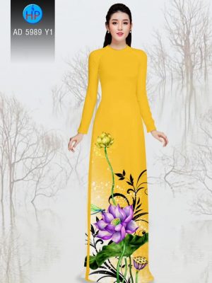 1568172623 7 Vai ao dai hoa Sen kieu moi AD 5989