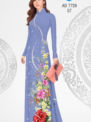Vải áo dài Hoa Dâm Bụt kiểu mới AD 7729 22 1568173414 75 Vai ao dai Hoa Dam But kieu moi AD 7729
