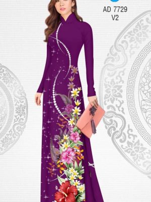 Vải áo dài Hoa Dâm Bụt kiểu mới AD 7729 25 1568173415 815 Vai ao dai Hoa Dam But kieu moi AD 7729