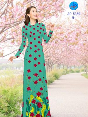 Vải áo dài Hoa hồng kiểu mới AD 5389 28 1568173638 513 Vai ao dai Hoa hong kieu moi AD 5389