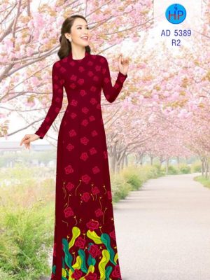Vải áo dài Hoa hồng kiểu mới AD 5389 33 1568173638 918 Vai ao dai Hoa hong kieu moi AD 5389
