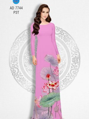 Vải áo dài hoa Sen mới ra AD 7744 26 1568606086 148 Vai ao dai Sen AD