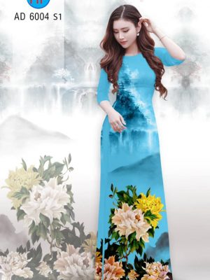 Vải áo dài hoa cẩm chướng kiểu mới AD 6004 25 1568617170 610 Vai ao dai hoa cam chuong kieu moi AD 6004