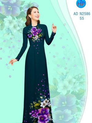 Vải áo dài Hoa tím mộng mơ mới ra AD N2586 21 1568618427 214 Vai ao dai Hoa tim mong mo moi ra AD