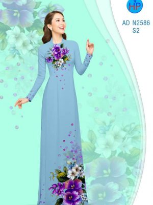 Vải áo dài Hoa tím mộng mơ mới ra AD N2586 25 1568618427 845 Vai ao dai Hoa tim mong mo moi ra AD