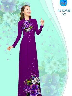 Vải áo dài Hoa tím mộng mơ mới ra AD N2586 24 1568618427 997 Vai ao dai Hoa tim mong mo moi ra AD