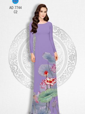 Vải áo dài hoa Sen mới ra AD 7744 21 1568619820 971 Vai ao dai hoa Sen moi ra AD 7744