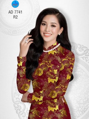 Vải áo dài Hoa in 3D giả gấm kiểu mới AD 7741 30 1568619920 425 Vai ao dai Hoa in 3D gia gam kieu moi