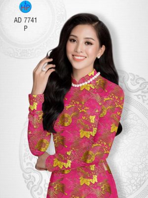Vải áo dài Hoa in 3D giả gấm kiểu mới AD 7741 28 1568619920 846 Vai ao dai Hoa in 3D gia gam kieu moi