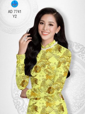Vải áo dài Hoa in 3D giả gấm kiểu mới AD 7741 25 1568619920 875 Vai ao dai Hoa in 3D gia gam kieu moi