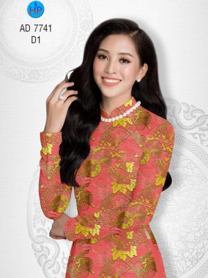 Vải áo dài Hoa in 3D giả gấm kiểu mới AD 7741 32 1568619921 777 Vai ao dai Hoa in 3D gia gam kieu moi