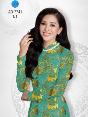 Vải áo dài Hoa in 3D giả gấm kiểu mới AD 7741 37 1568619921 97 Vai ao dai Hoa in 3D gia gam kieu moi