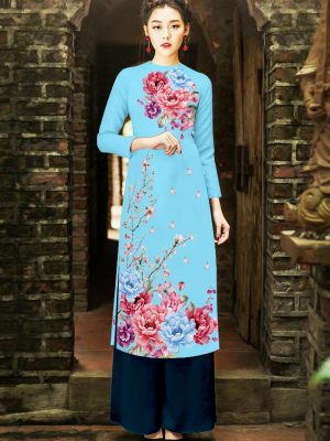 Vải áo dài hoa trên dưới thiết kế 2019 AD TTADK 2716 17 1568705890 825 Vai ao dai hoa tren duoi thiet ke 2019 AD